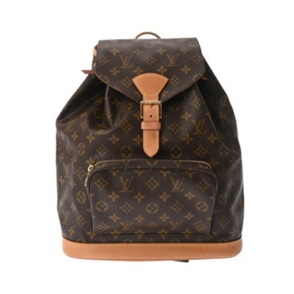 LOUIS VUITTON Authentic Brown Monogram Canvas Backpack main image 7